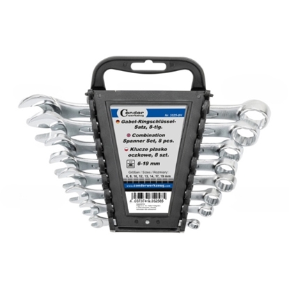Изображение Kombinētu uzgriežņu atslēgu komplekts Condor Werkzeug C3525-8H; 6-19 mm; 8 gab.