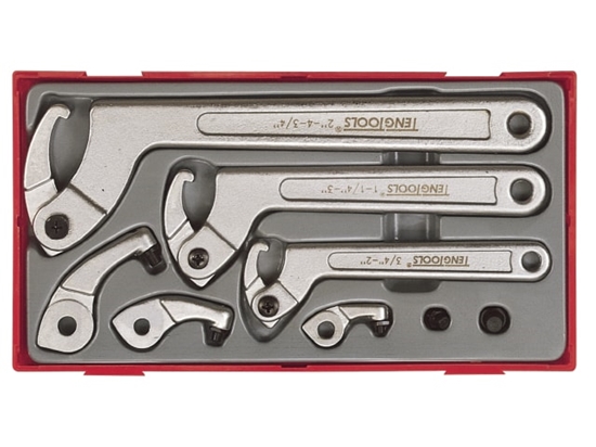 Изображение Kombinētu uzgriežņu atslēgu komplekts Teng Tools TTHP08; 8 gab.