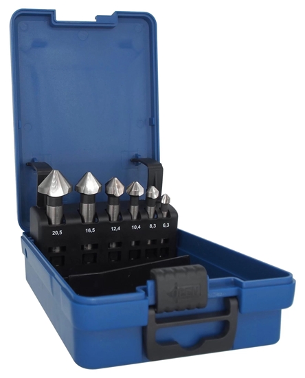 Изображение Konusveida padziļinātāju komplekts metālam Ecef HSS-G TeknoXp; 6,3-20,5 mm; 6 gab.