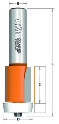 Изображение Kopējošā frēze CMT; S=1/2''; D=22 mm; ar lodīšgultni