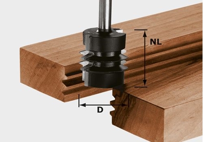 Изображение Kopēšanas profilu frēze Festool 32/62 mm