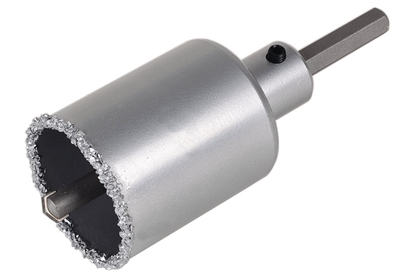 Attēls no Kroņurbis ar kātu un centrēšanas urbi Wolfcraft 3895000; 53 mm