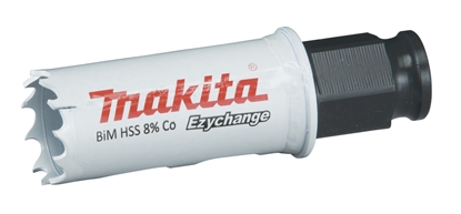 Изображение Makita MAKITA OTWORNICA BIM HSS-Co 8%  22mm EZYCHANGE METAL, STAL, ALU, DREWNO, PVC