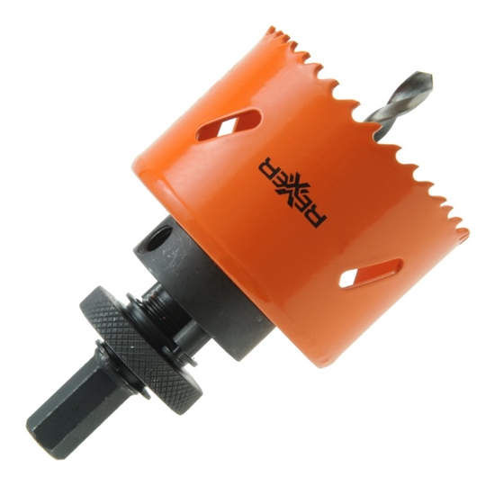 Picture of Kroņurbis Rexxer RG-03-393; HSS Bi-metal; 64 mm + adapteris