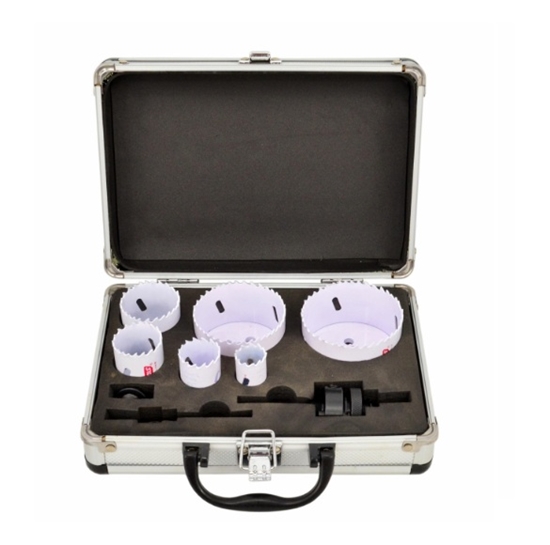 Изображение Kroņurbju komplekts AWTools AW49460BL; 22-73 mm; 8 gab.