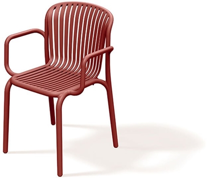 Picture of Krzeso ogrodowe z podokietnikami FBRK658 Brene - retro red
