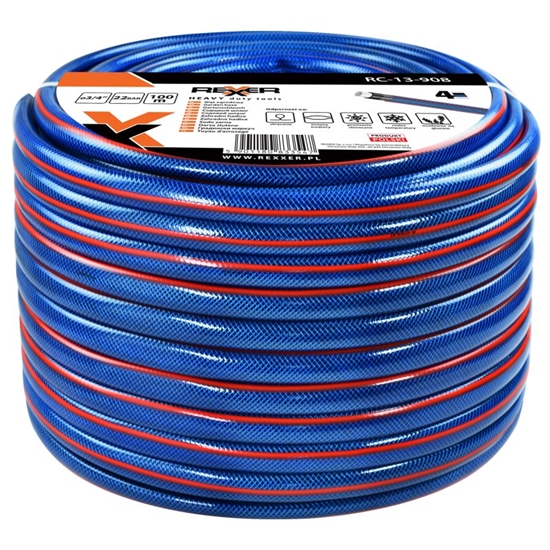 Picture of Laistīšanas šļūtene Rexxer RC-13-908; 100 m; 3/4''