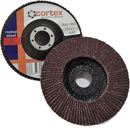 Picture of Lāpstveida slīpēšanas disks Cortex 30909; 125x22,2 mm; P40