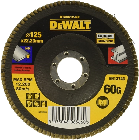 Изображение Lāpstveida slīpēšanas disks DeWalt DT30612-QZ; 125 mm; P60