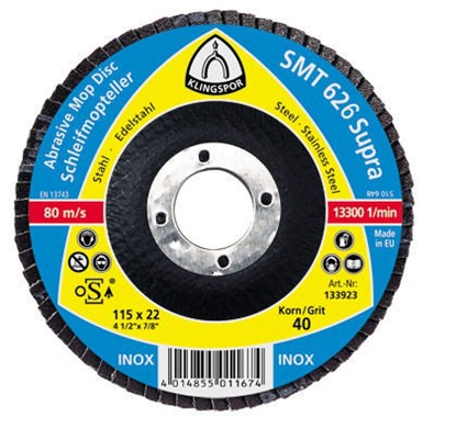 Picture of Lāpstveida slīpēšanas disks Klingspor 321694; 115x22,23 mm; G60; 10 gab.