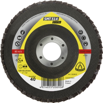 Picture of Lāpstveida slīpēšanas disks Klingspor 322818; 125x22,23 mm; G80; 10 gab.