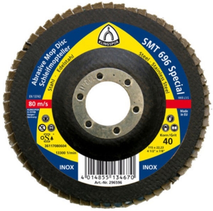 Picture of Lāpstveida slīpēšanas disks Klingspor 322850; 115x22,23 mm; G60; 10 gab.