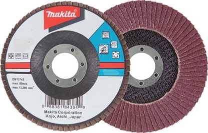 Изображение Lāpstveida slīpēšanas disks Makita; 125 mm; P80; 1 gab.