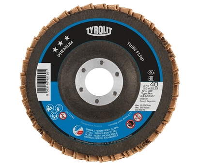 Picture of Lāpstveida slīpēšanas disks Tyrolit T34429828; 125x22,23 mm; K60