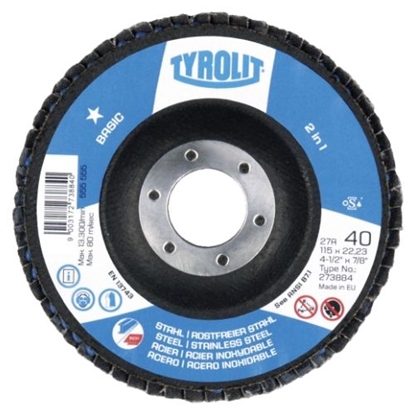 Picture of Lāpstveida slīpēšanas disks Tyrolit; 125 mm; 1 gab.