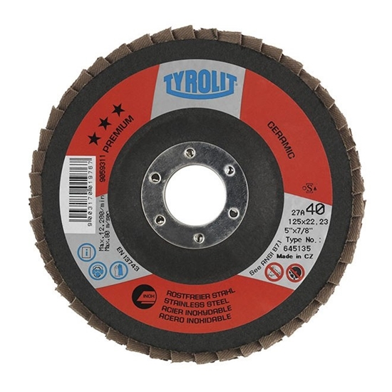 Picture of Lāpstveida slīpēšanas disks Tyrolit; 125 mm; 1 gab.