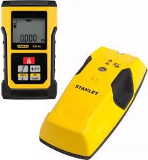 Изображение Lāzera tālmērs Stanley TLM165 + metāla un koka atradējs Stanley S100