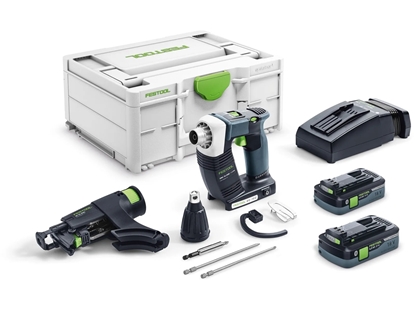 Attēls no Lentveida skrūvgriezis Festool DWC 18-2500 HPC 4,0 I-Plus DURADRIVE; 18 V; 2x4,0 Ah akum.