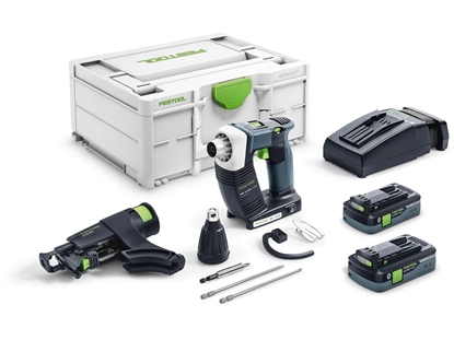 Изображение Lentveida skrūvgriezis Festool DWC 18-4500 HPC 4,0 I-Plus DURADRIVE; 18 V; 2x4,0 Ah akum.