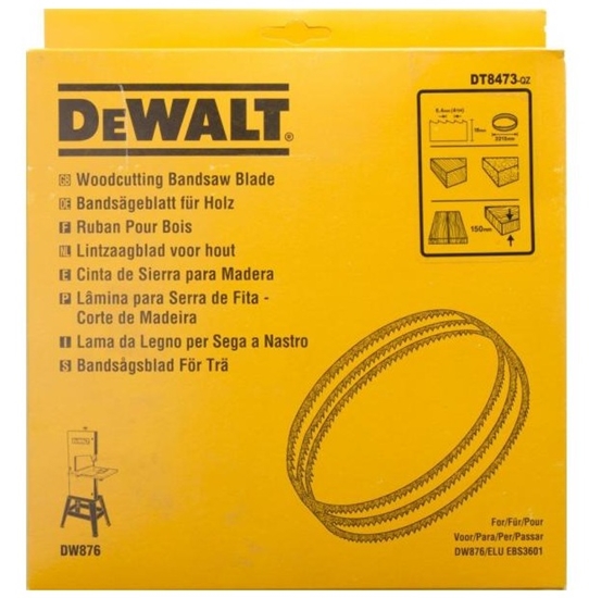 Изображение Lentzāģa griešanas lente DeWalt DT8473-QZ; 2215x16x0,6 mm; 4 TPI; 3 gab.