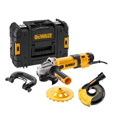 Изображение Leņķa slīpmašīna DeWalt DWE4257KT-QS; 125 mm; 1500 W + piederumi