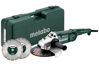 Picture of Leņķa slīpmašīna Metabo WE 2200-230; 2200 W; 230 mm; 13,5 Nm + piederumi