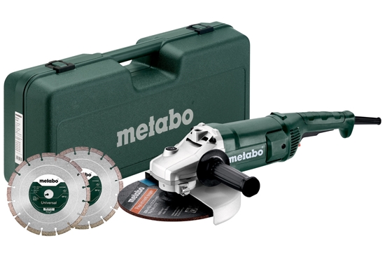 Picture of Leņķa slīpmašīna Metabo WE 2200-230; 2200 W; 230 mm; 13,5 Nm + piederumi
