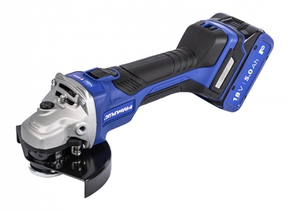 Picture of Leņķa slīpmašīna RawlPlug R-PAG18-SV-XL2; 18 V; 2x5,0 Ah akum.