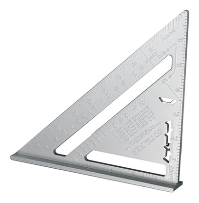 Attēls no Carpenters aluminium speed square, (177mm) Truper®