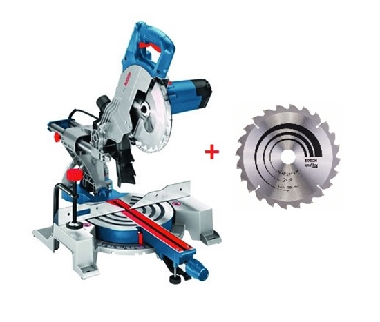 Picture of Leņķzāģis Bosch GCM 80 SJ + dāvanā griešanas disks Bosch Optiline Wood