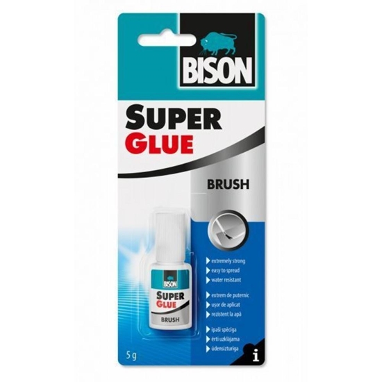 Изображение Līme Bison 6301789 Super Glue With Brush; 5 g