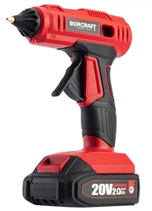 Изображение Līmes pistole Worcraft CLG-S20Li; 20 V; 1x4,0 Ah akum.