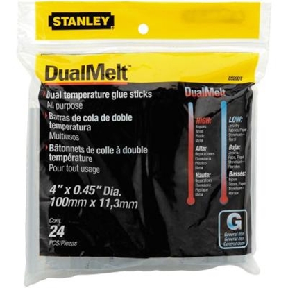 Изображение Līmes stienīši Stanley ''DualTemp''; 12x100 mm; 24 gab.; caurspīdīgs