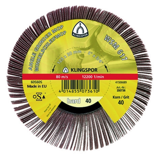 Picture of Loksnīšu slīpēšanas disks Klingspor 277020; 125x20 mm; G80; 2 gab.