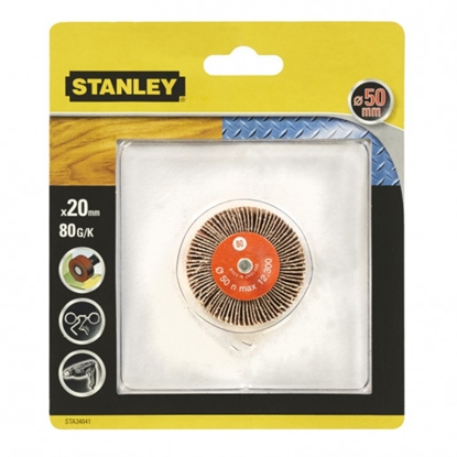 Изображение Loksnīšu slīpēšanas disks Stanley STA34041; 50x20 mm; G80