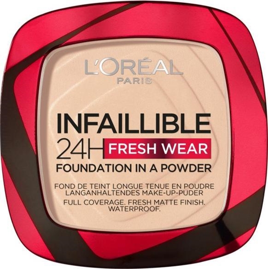 Изображение LOreal Paris L'OREAL_Infaillible 24H Fresh Wear Foundation In A Powder dugotrway podkad do twarzy w pudrze 20 Ivory 9g