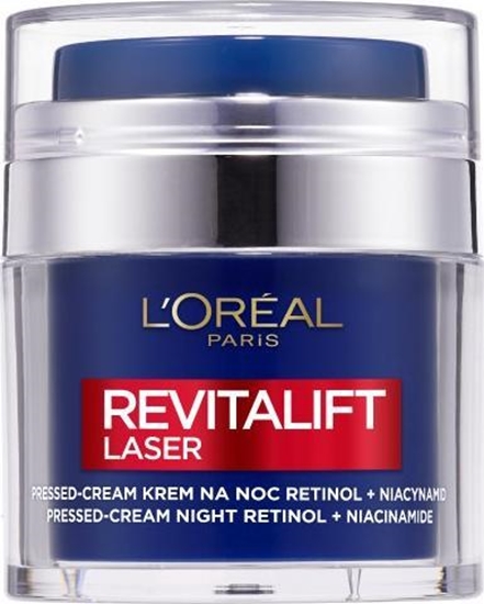 Изображение LOreal Paris Revitalift Laser Pressed-Cream krem redukujcy zmarszczki na noc 50ml