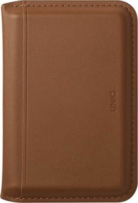 Picture of Magnetyczny portfel RFID UNIQ Lyden DS   stojak na telefon karmelowy