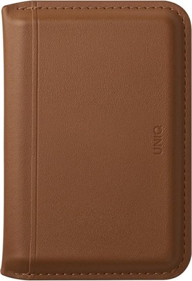 Picture of Magnetyczny portfel RFID UNIQ Lyden DS   stojak na telefon karmelowy