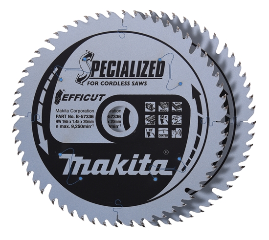 Изображение Makita  B-57336-2 EFFICUT Sägeblatt 165x20x56Z