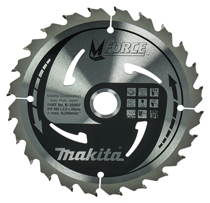 Изображение Makita B-32007 M-FORCE Saw Blade  165x20x24Z