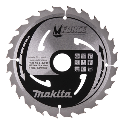 Изображение Makita B-32041 M-FORCE Saw Blade 190x30x24Z