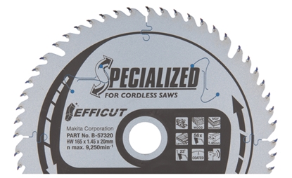 Изображение Makita B-57336 EFFICUT Saw Blade 165x20x56Z