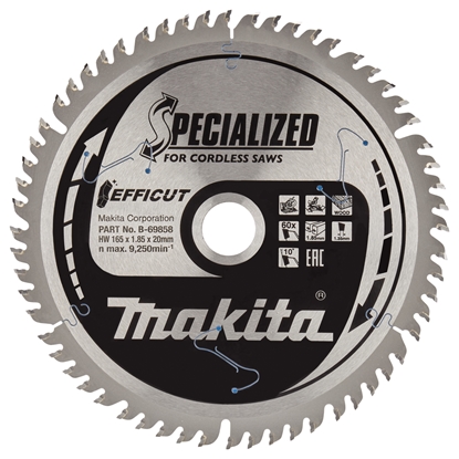 Изображение Makita B-69864 EFFICUT Saw Blade 165x20x60Z