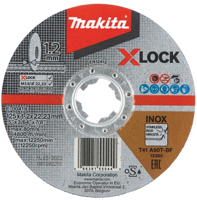 Picture of Makita E-00418 cutting disk 125x1,2mm INOX