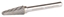 Attēls no Makita Frez trzpieniowy do szlifierki prostej Diamondcut 10x20x6mm - B-52819