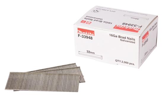 Изображение Makita Gauge Brad Nails 1,6x32mm F-33948  2000 pcs.