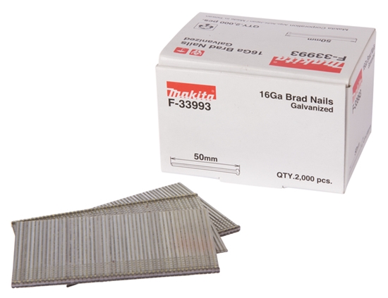 Изображение Makita Gauge Brad Nails 1,6x50mm F-33993  2000 pcs.