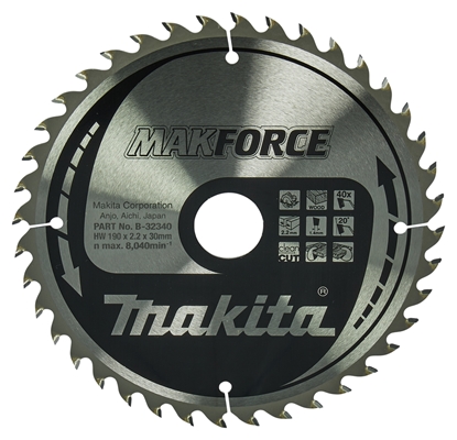 Изображение Makita MAKFORCE Sägeblatt 190x30x40Z