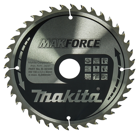 Изображение Makita MAKFORCE Sägeblatt 190x30x40Z